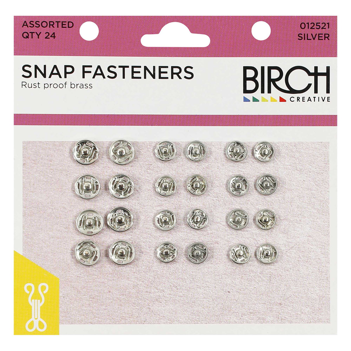 Press Studs - Nickle - Assorted