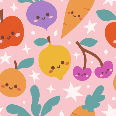 Smitten Cotton Fabrics - You Rock Pink