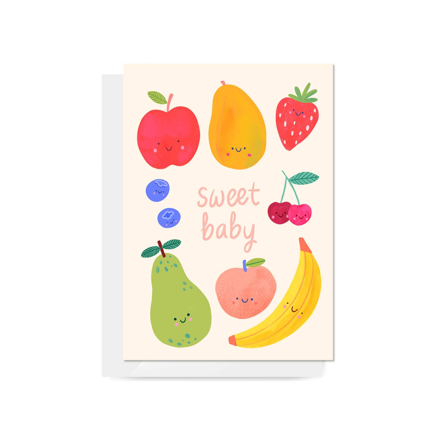 Fruit "Sweet Baby" Greeting Card