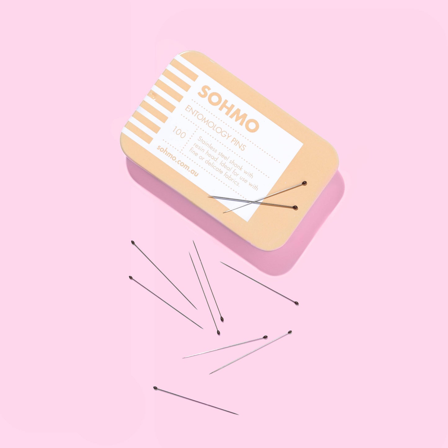 SOHMO Entomology Pins - Ultra-Fine 0.45mm Pins for Delicate Fabrics & Specimen Mounting