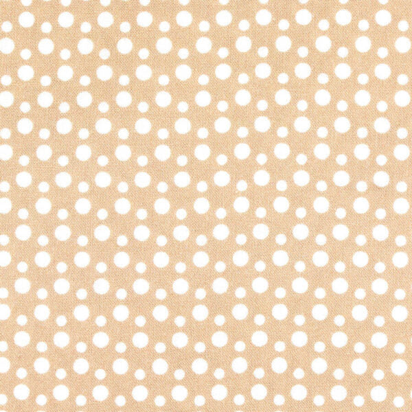 Fabric Gutermann X Birch Portofino 110Cm - White Dots Clay