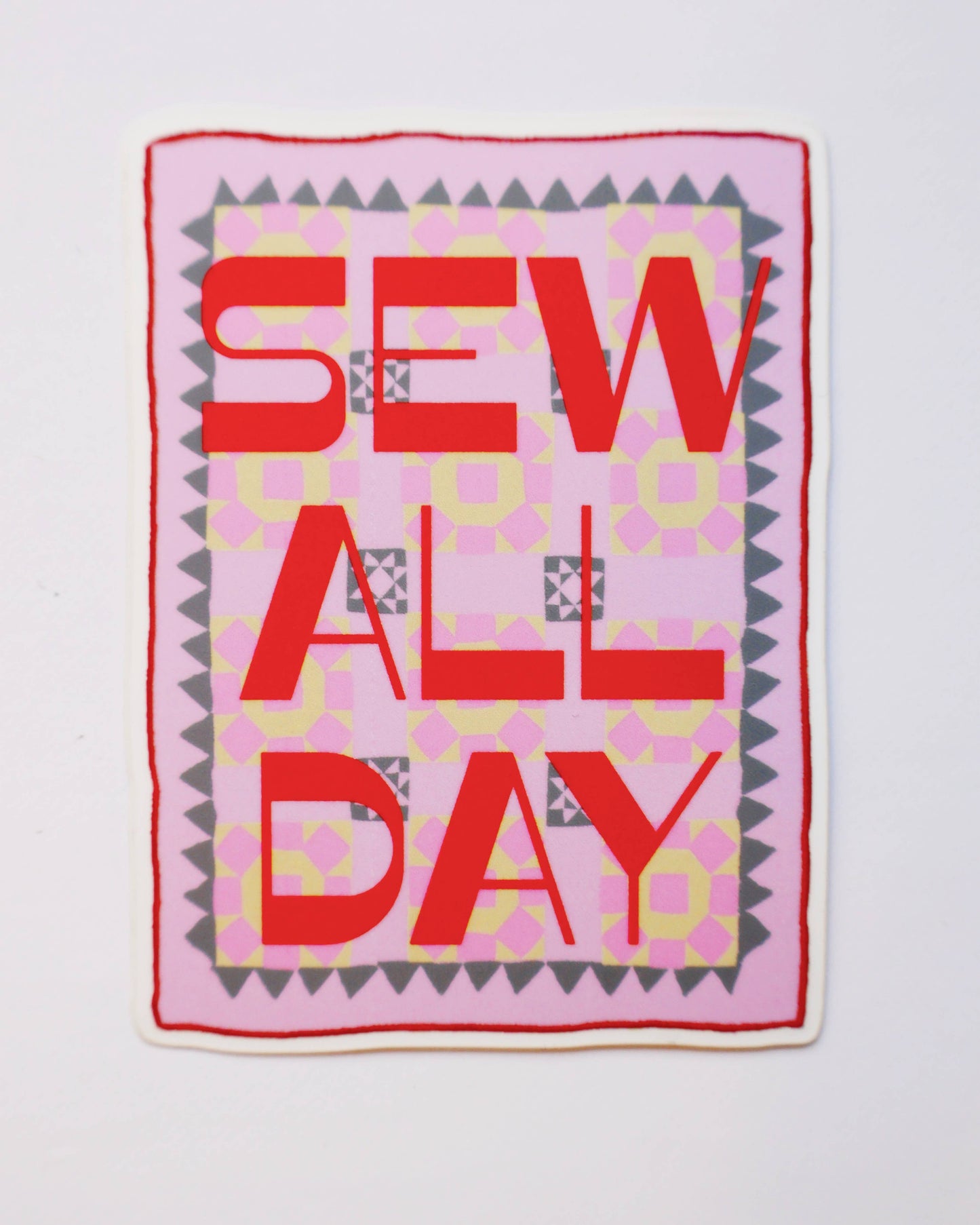 Sew all day sticker