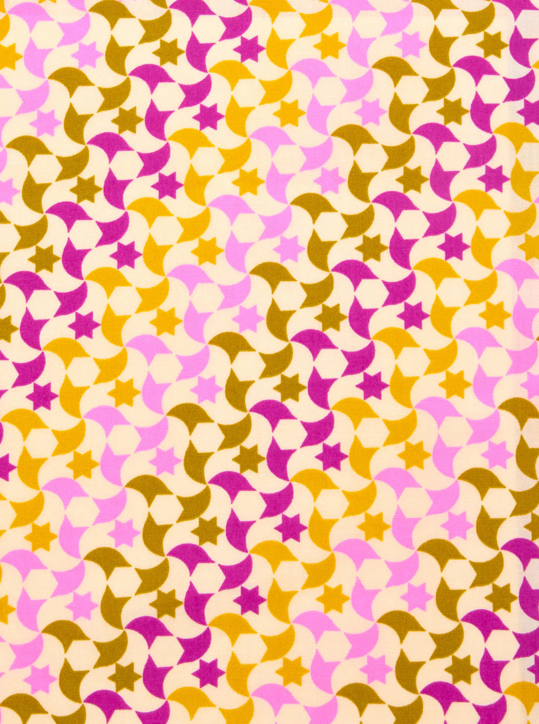 Pink Zellige cotton coupon
