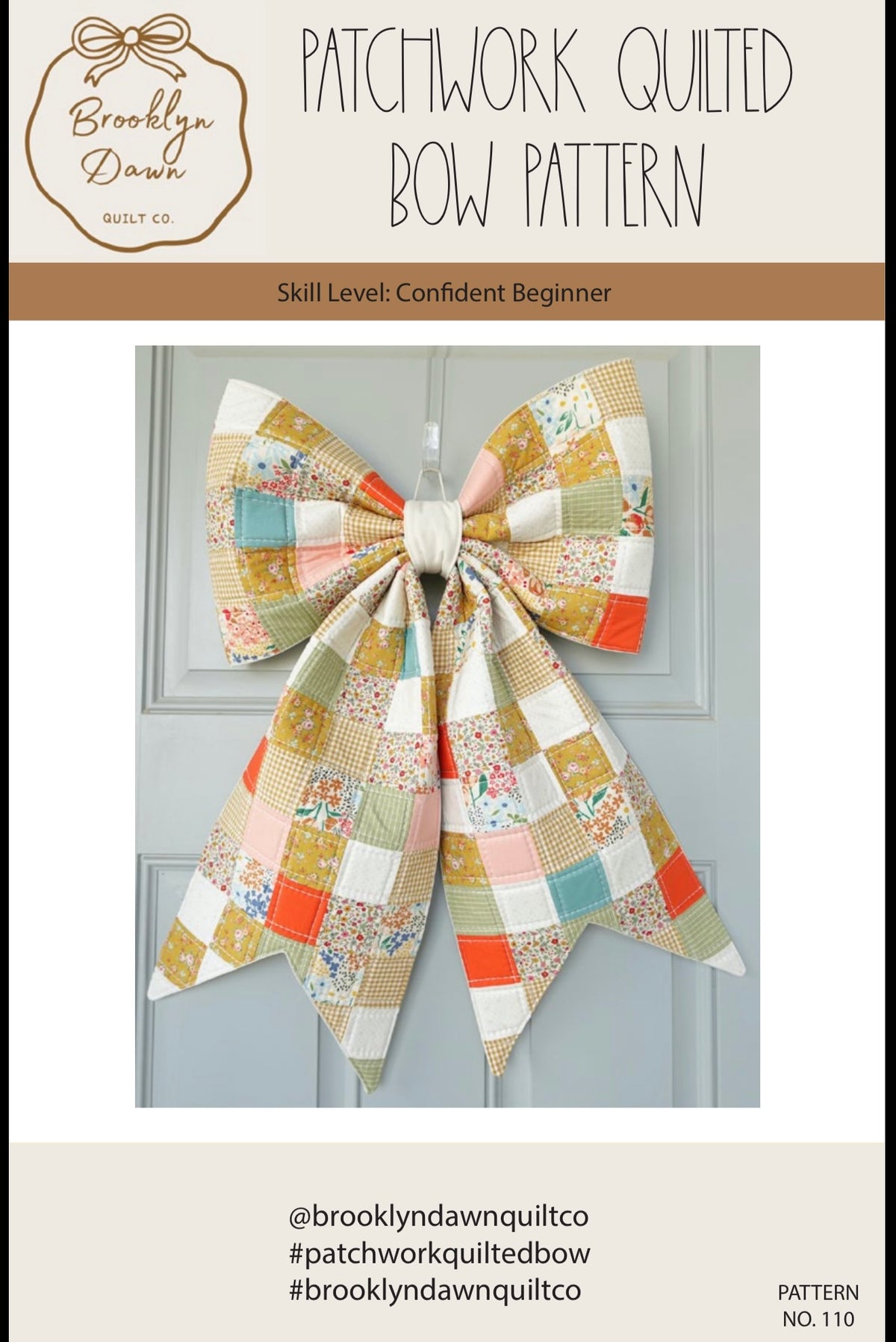 Halloween Patchwork Quilted Bow Kit