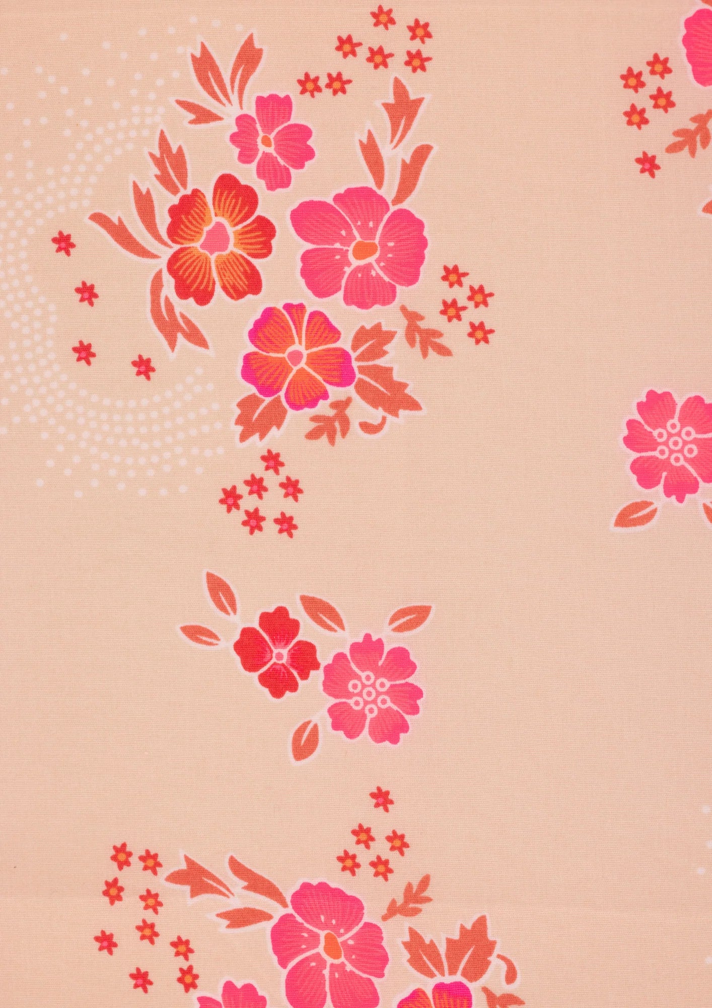 Folksy ecru cotton coupon