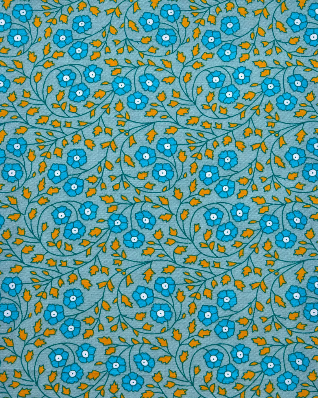 Aziza blue-grey cotton coupon