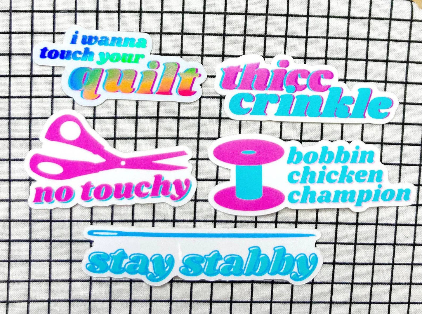 Stay stabby vinyl sticker