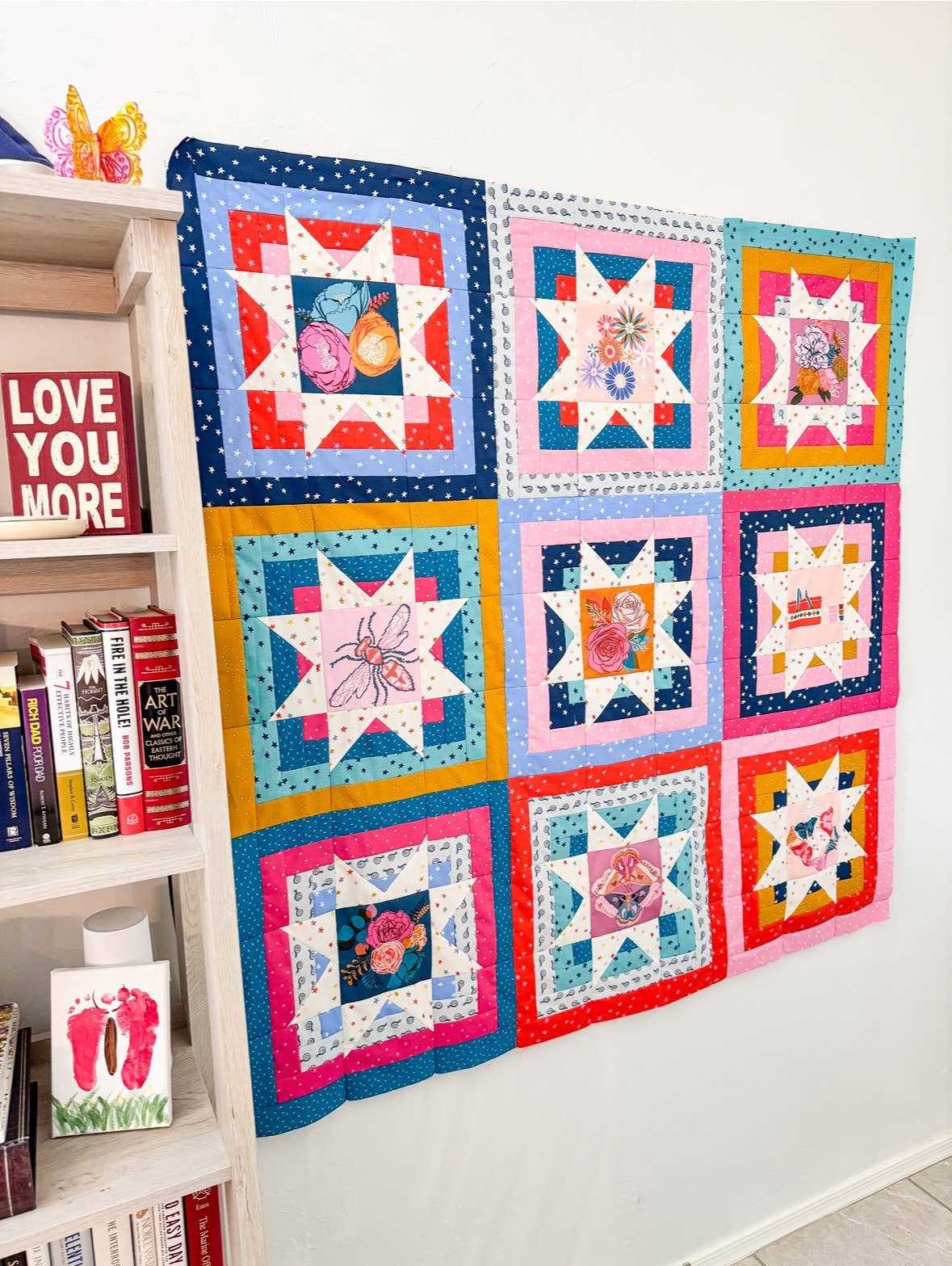 Nova Burst Quilt Pattern Printed