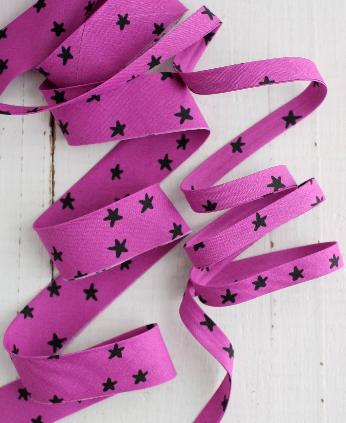 2.5" Bias Quilt Binding – Starry Witchy, Purple Halloween
