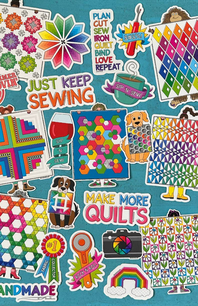 Make More Quilts Sticker