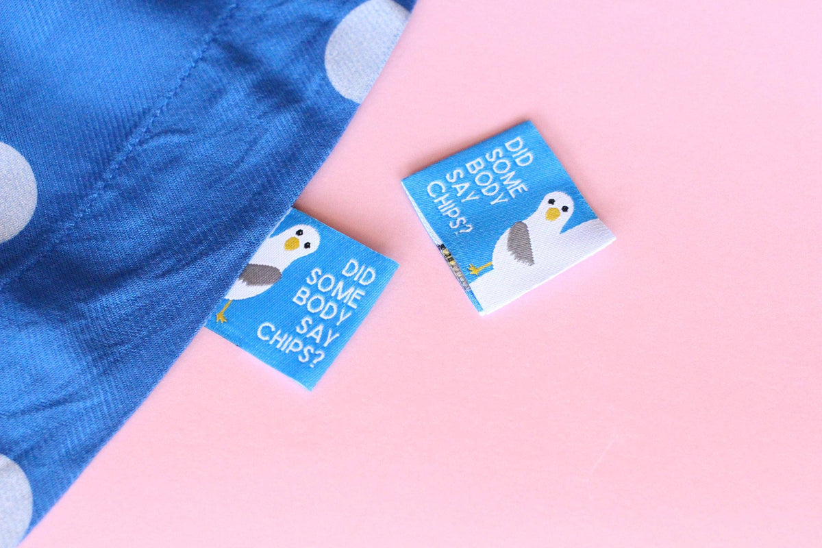Seagull Labels - Pack of 6 Double Sided Sewing Labels
