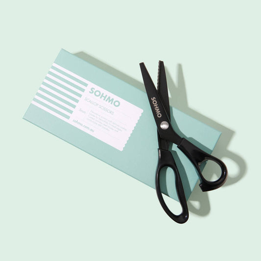 SOHMO Scallop Scissors (5mm) - Decorative Scallop Shears with Lightweight Handles