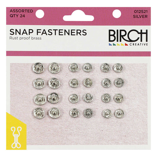 Press Studs - Nickle - Assorted