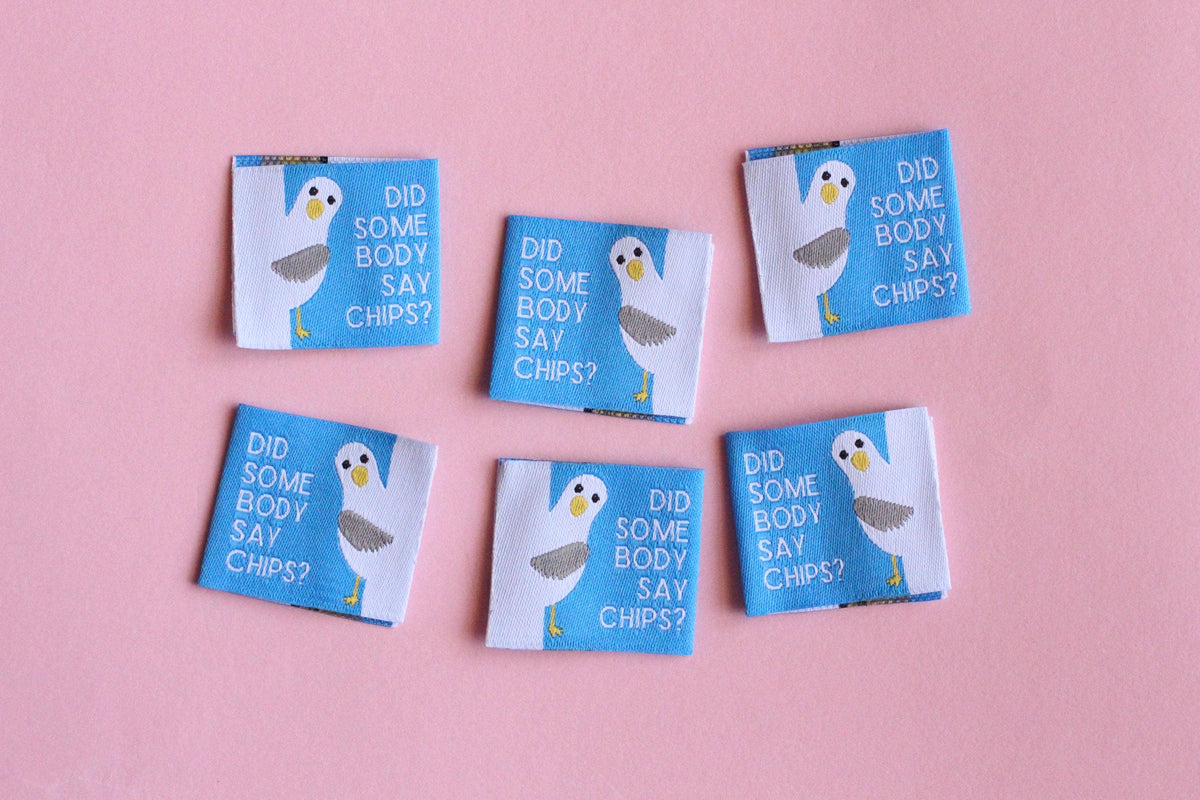 Seagull Labels - Pack of 6 Double Sided Sewing Labels