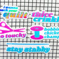 No Touchy! Sewing Scissor And Quilting Vinyl Sticker