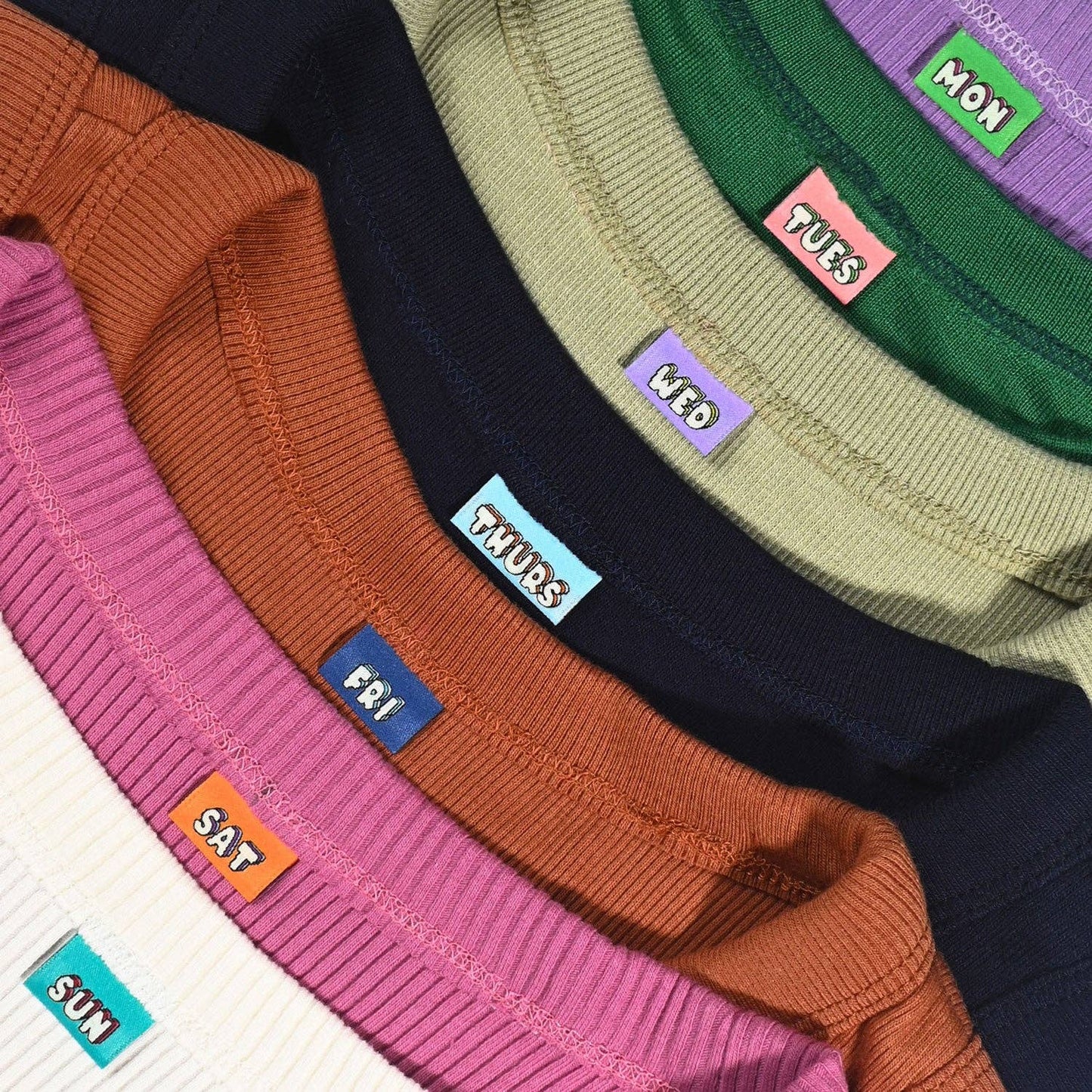 MON 2 SUN Woven Labels