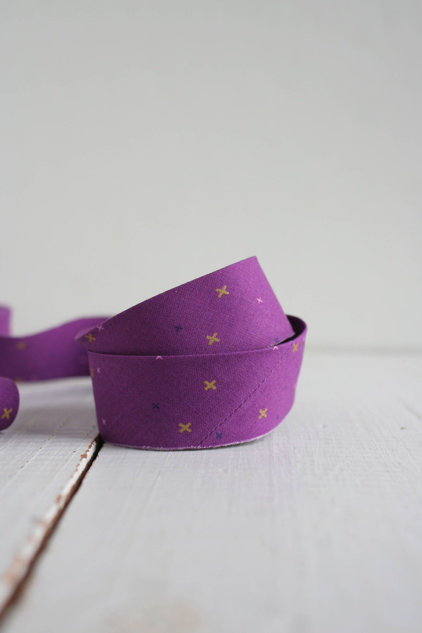 2.5" Bias Quilt Binding- Sparkler Eggplant Sewing Notions