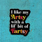 Artsy Fartsy Sticker