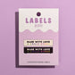 Made With Love & Swear Words Woven Labels