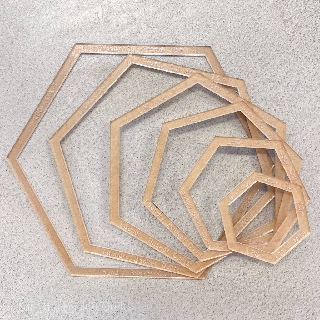 Fussy Cut - Hexagon Quilt Templates