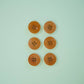 Caramel 3/4" Corozo Nut Buttons