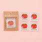 Tomato Pincushion Handmade Large Woven Labels