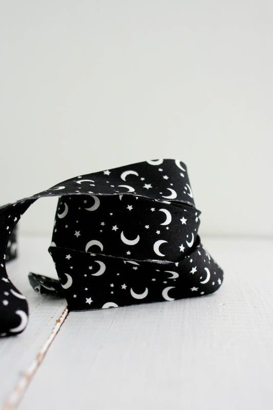 2.5" Bias Quilt Binding GLOW IN THE DARK Halloween
