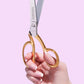 SOHMO Tailoring Shears 8" — Italian Handmade, 24k Gold-Plated, Dual Blade Type