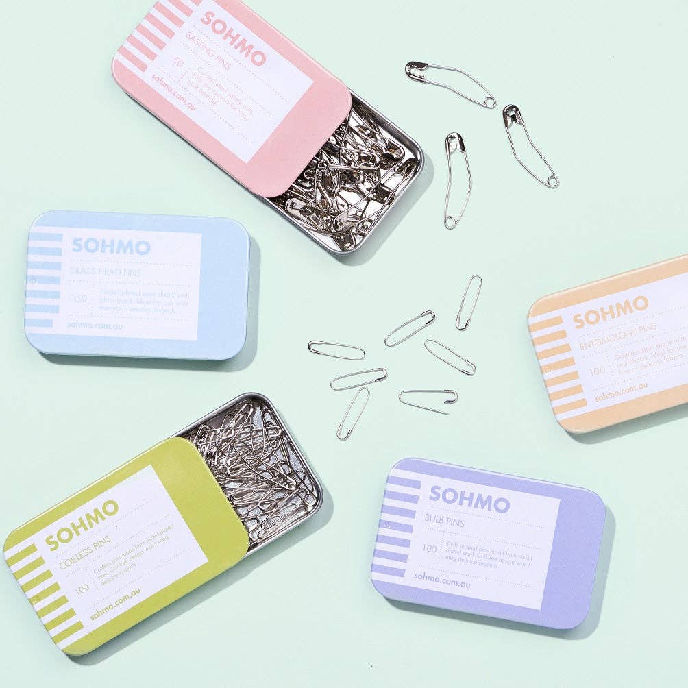 SOHMO Coilless Pins — Snag-Free Safety Pins for Knitting, Crochet & Sewing
