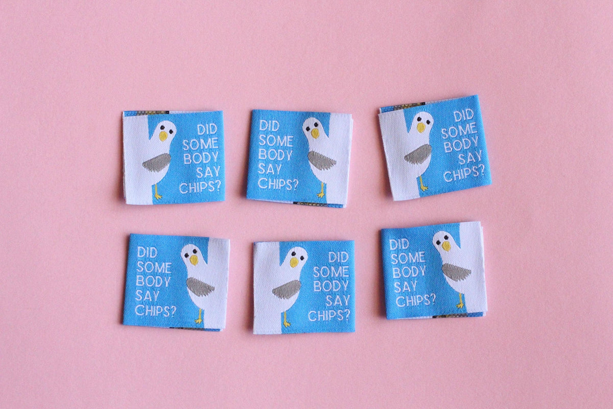 Seagull Labels - Pack of 6 Double Sided Sewing Labels