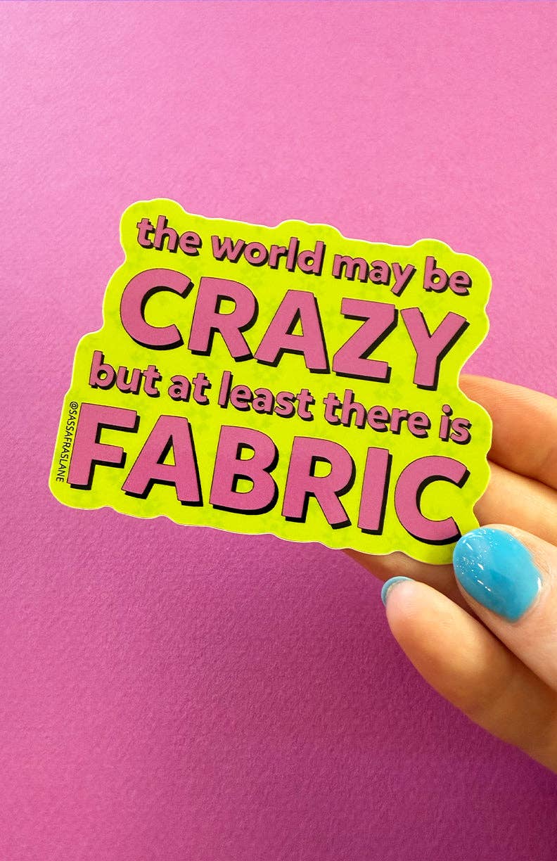 Crazy World Sticker