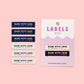 Made With Love & Swear Words Woven Labels