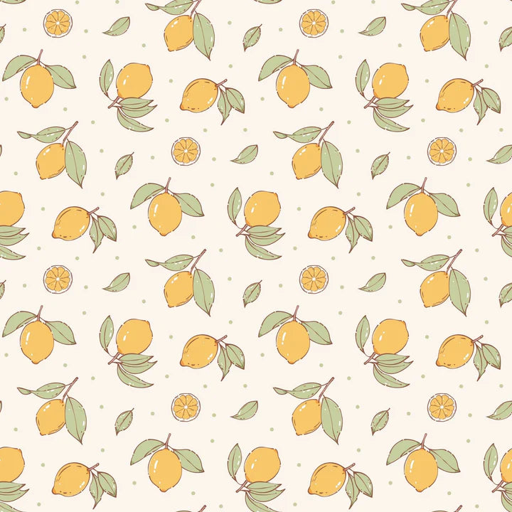 Smitten Cotton Fabrics - Dainty Lemons