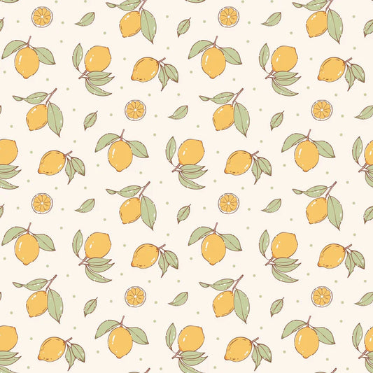 Smitten Cotton Fabrics - Dainty Lemons