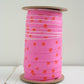 2.5" Bias Quilt Binding, Starry Vivid Pink, Baby Quilt Trim