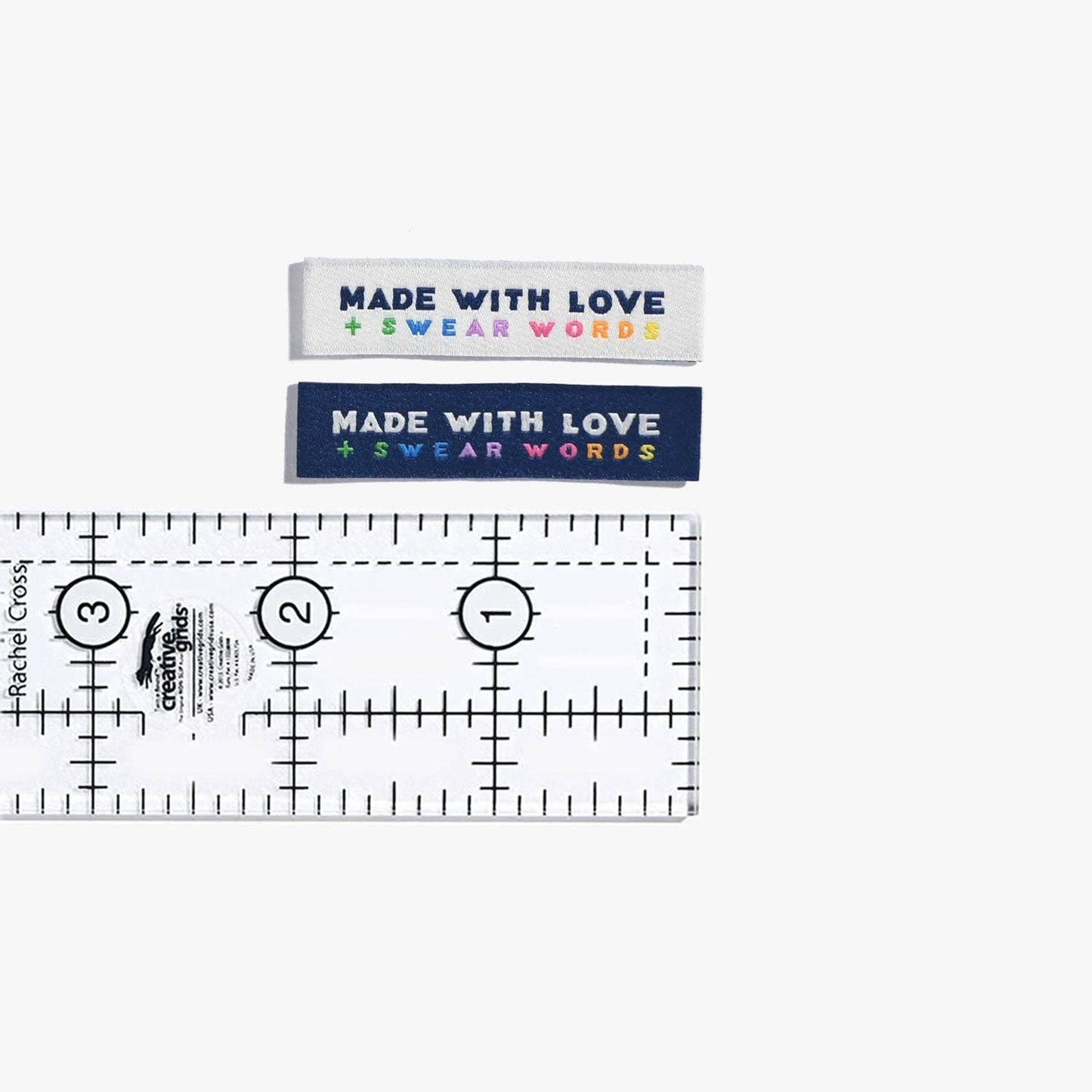 Made With Love & Swear Words Woven Labels