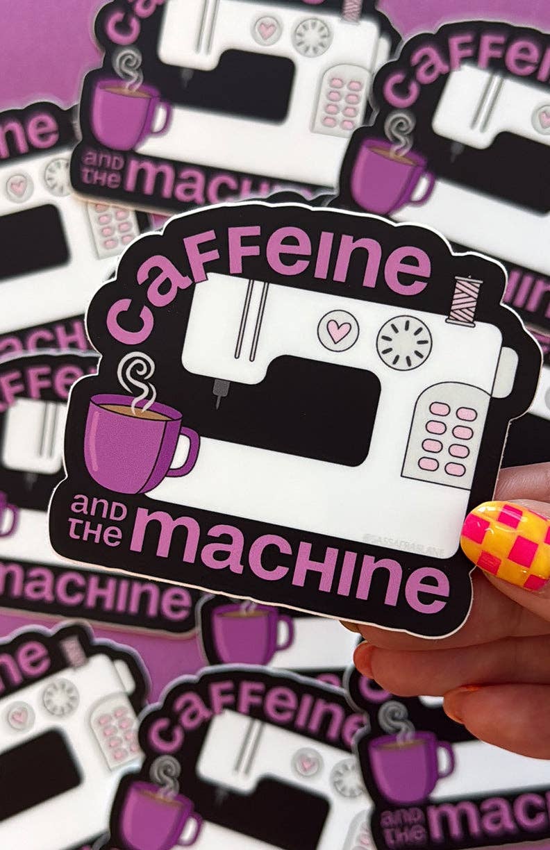 Caffeine & the Machine Sticker