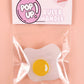 Over easy egg pop-up ruler handle