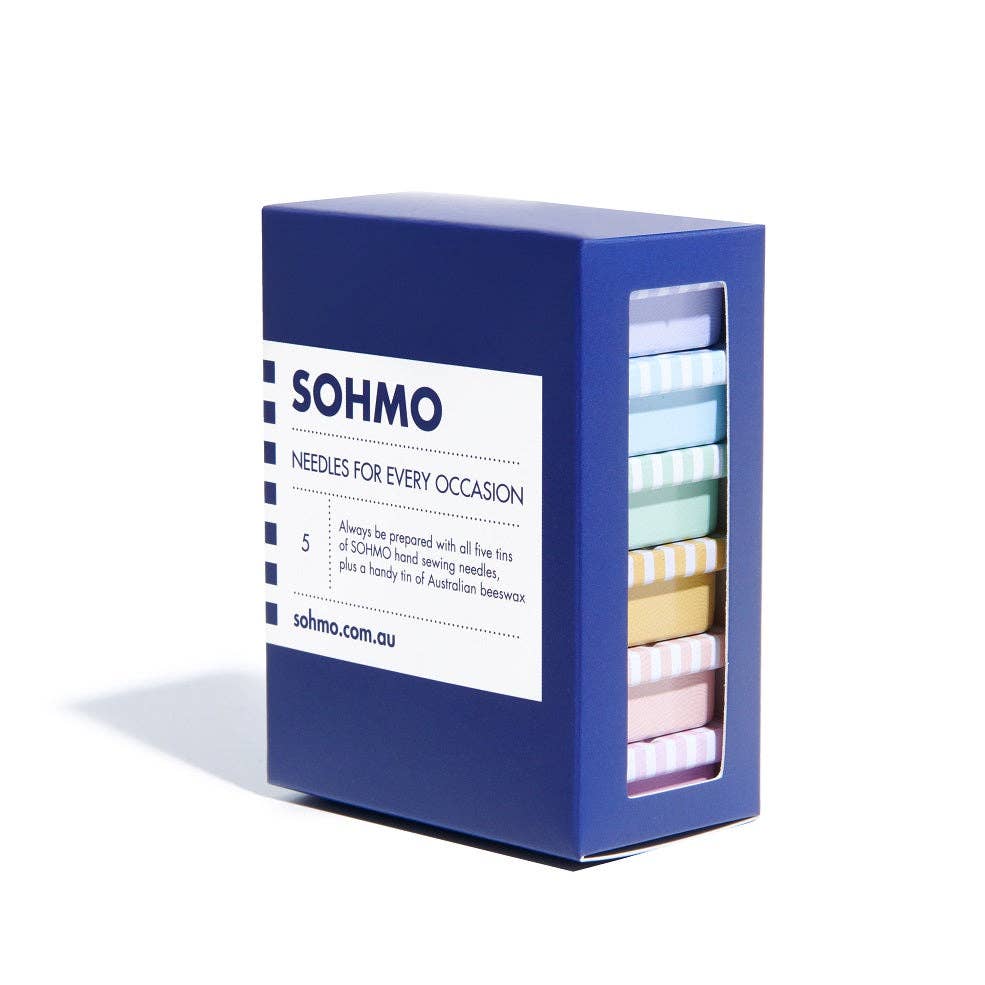 SOHMO Complete Hand Sewing Needle Collection - All 5 Types, Plus Beeswax | Save $15.70