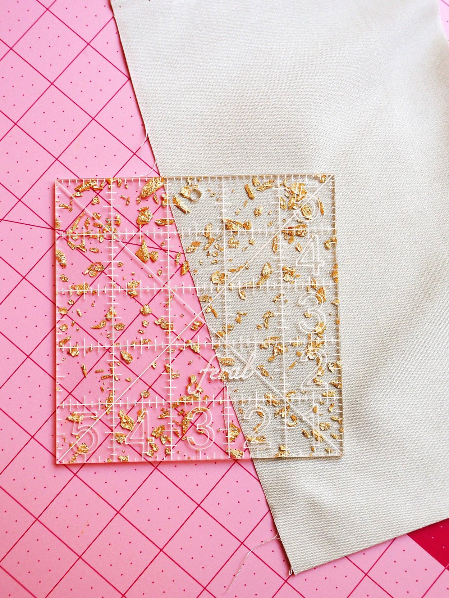 Charm square ruler