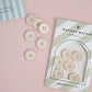 Cream Puff Retro Buttons