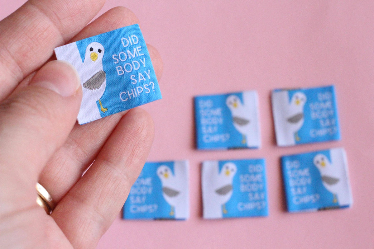 Seagull Labels - Pack of 6 Double Sided Sewing Labels
