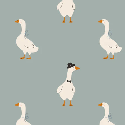 Smitten Cotton Fabrics - Monsieur Gosling