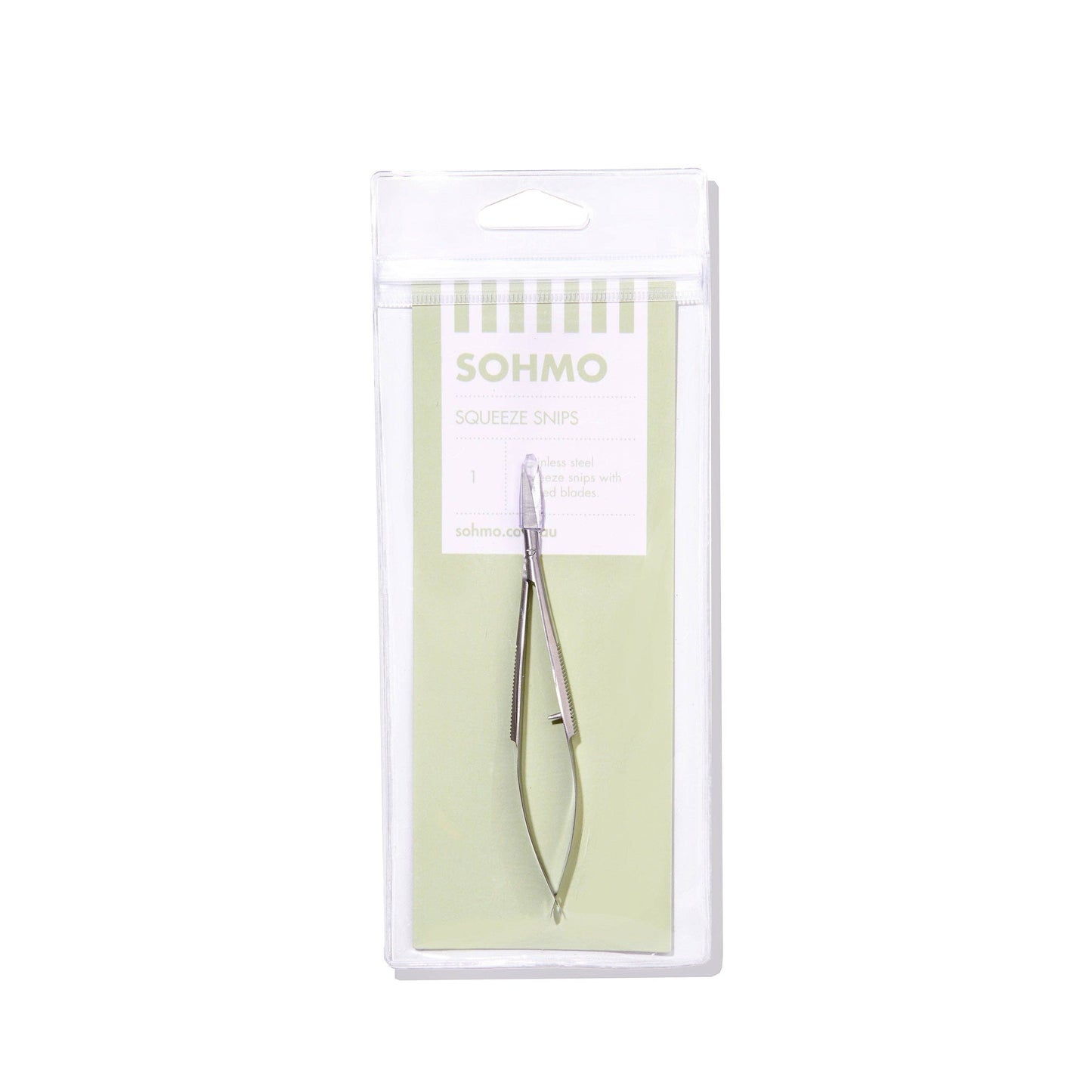 SOHMO Squeeze Snips - Italian Stainless Steel Spring Scissors for Sewing & Embroidery