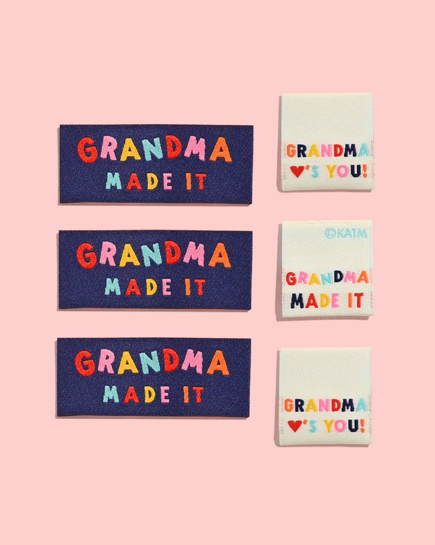 Grandma Made It/Grandma Loves You! Woven Labels