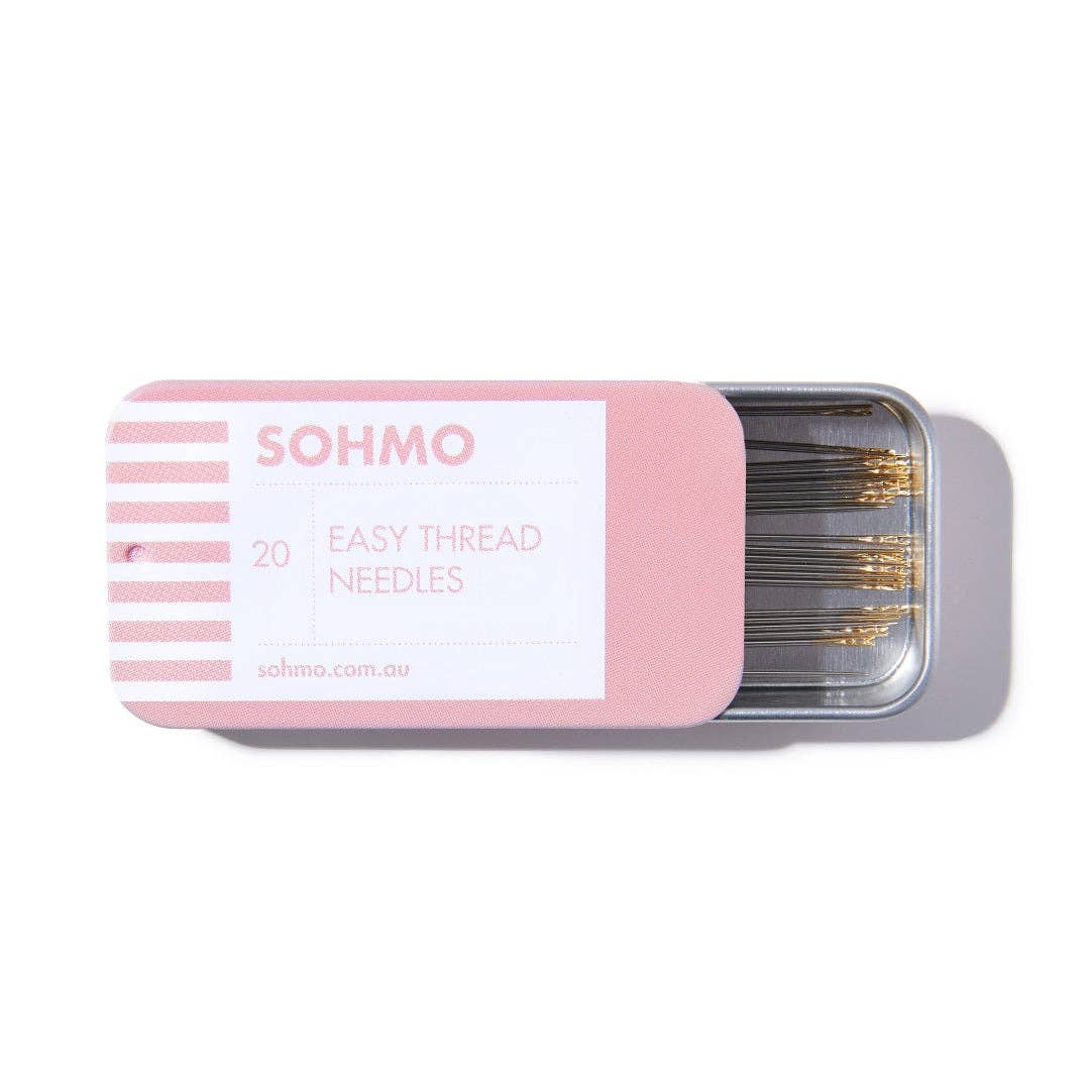 SOHMO Easy Thread Needles - Self-Threading Sewing Needles Made in Japan