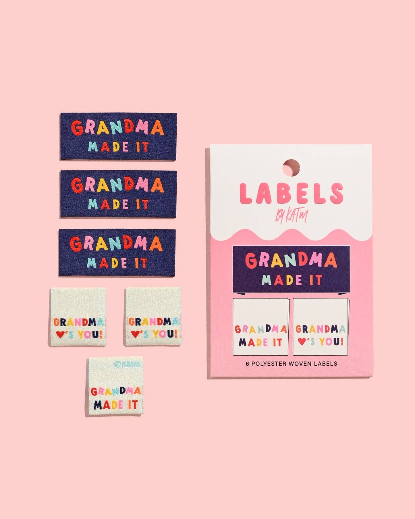 Grandma Made It/Grandma Loves You! Woven Labels