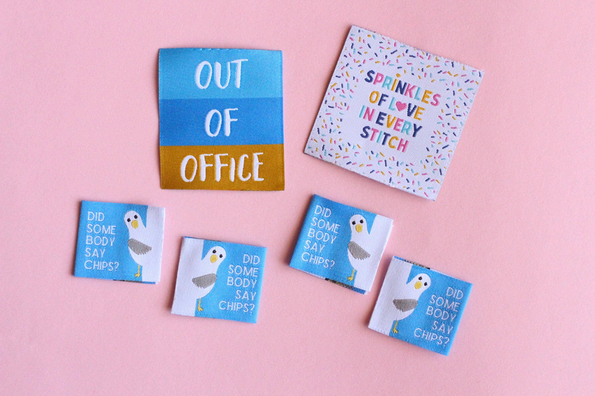 Seagull Labels - Pack of 6 Double Sided Sewing Labels