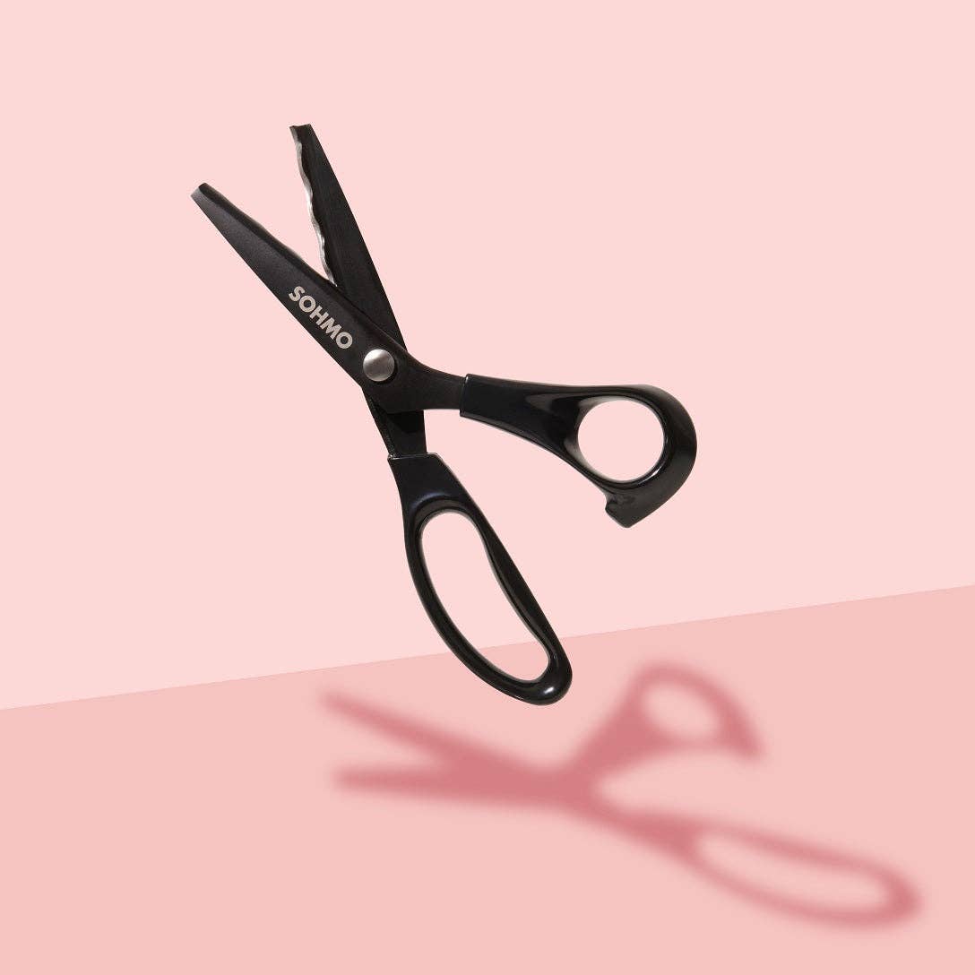 SOHMO Wave Scissors (18mm) - Decorative Wave Shears with Lightweight Handles