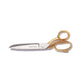 SOHMO Large Tailoring Shears 10" - Handmade in Italy, 24k Gold-Plated Handles